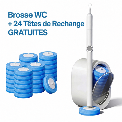 Heroza™ – Brosse WC à Tête Interchangeable V2